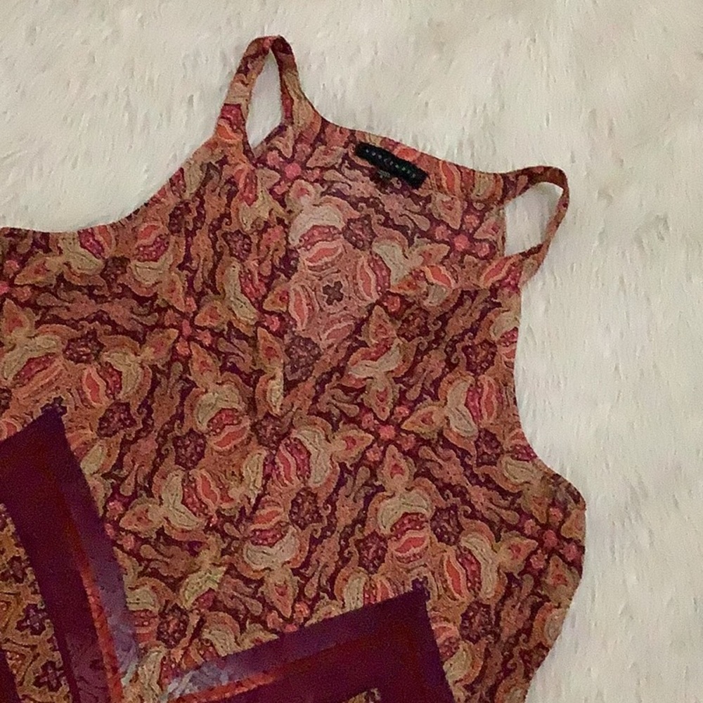 Sanctuary pink paisley summer top size large